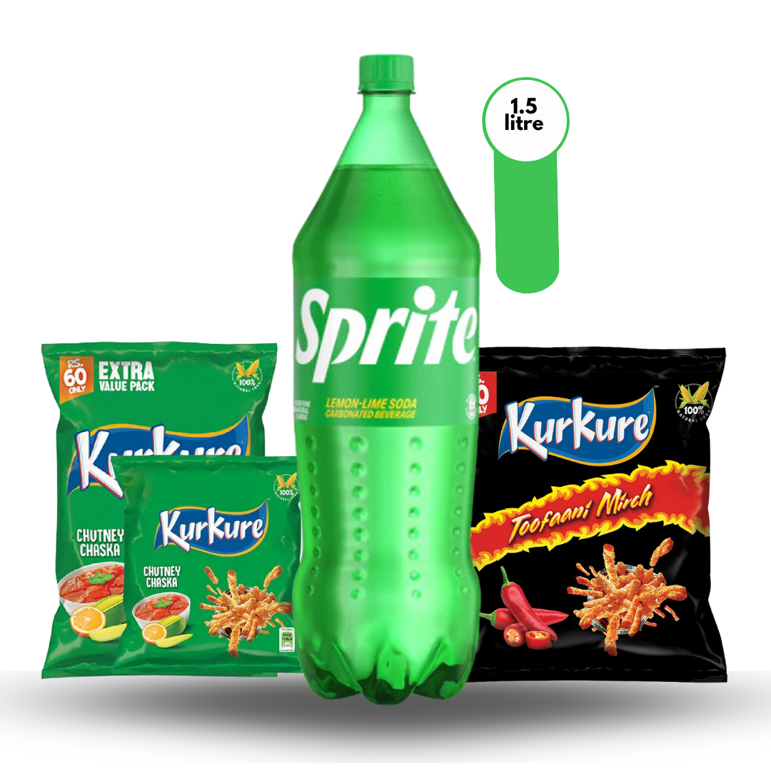 Snack Combo Family Pack – Kurkure + Sprite 1.5L – Fast Delivery in Gilgit!