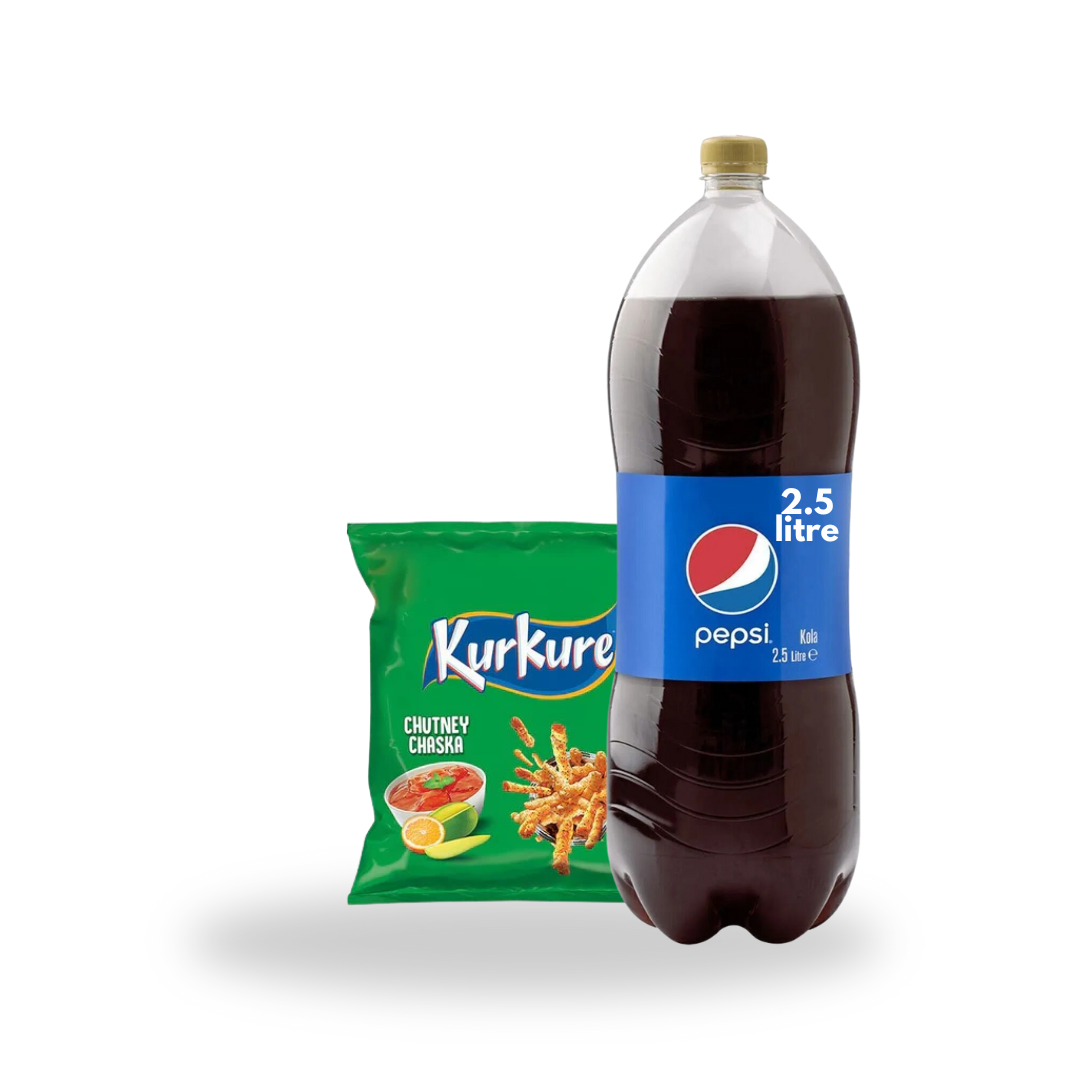 Refreshing Combo Deal Pepsi 2.5L + Kurkure Snack Pack