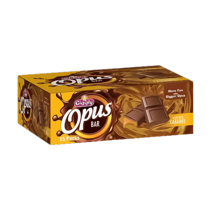 Giggly Opus Chocolate with Caramel – Box of 15 Premium Chocolates