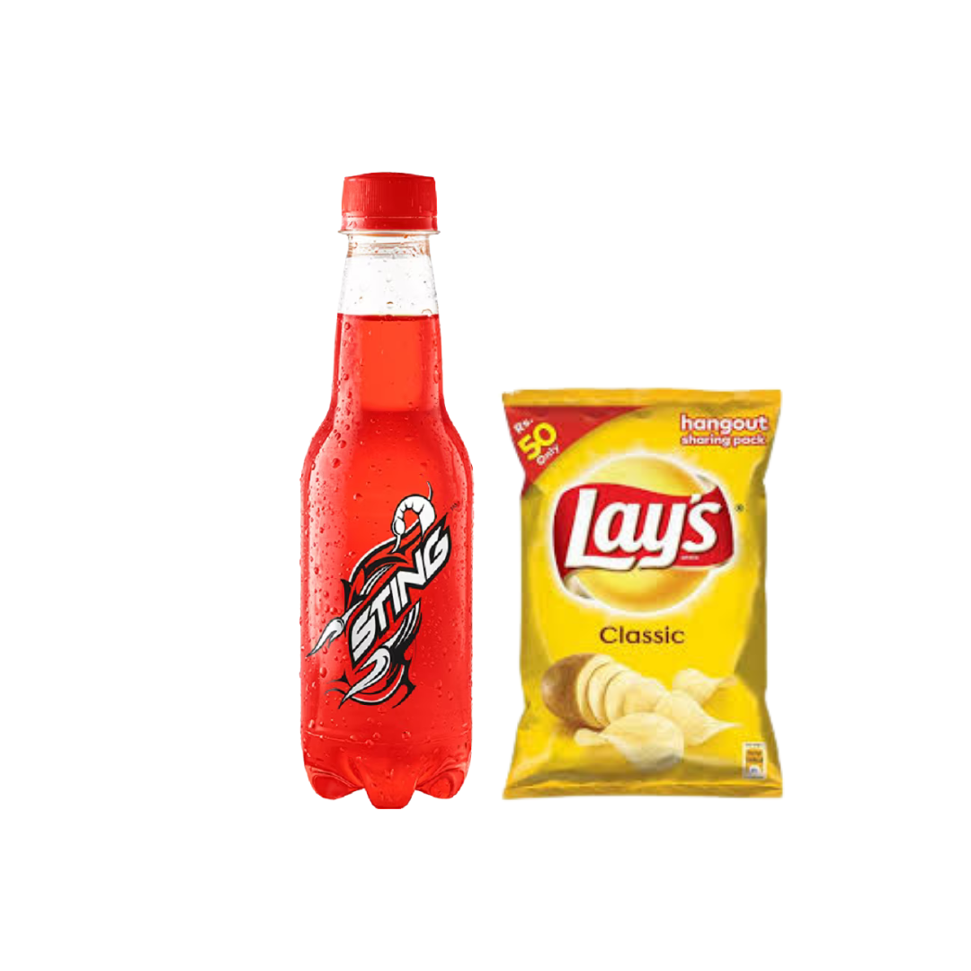 Sting 250ml + Lays Chips Combo – 30 Min Fast Delivery in Gilgit