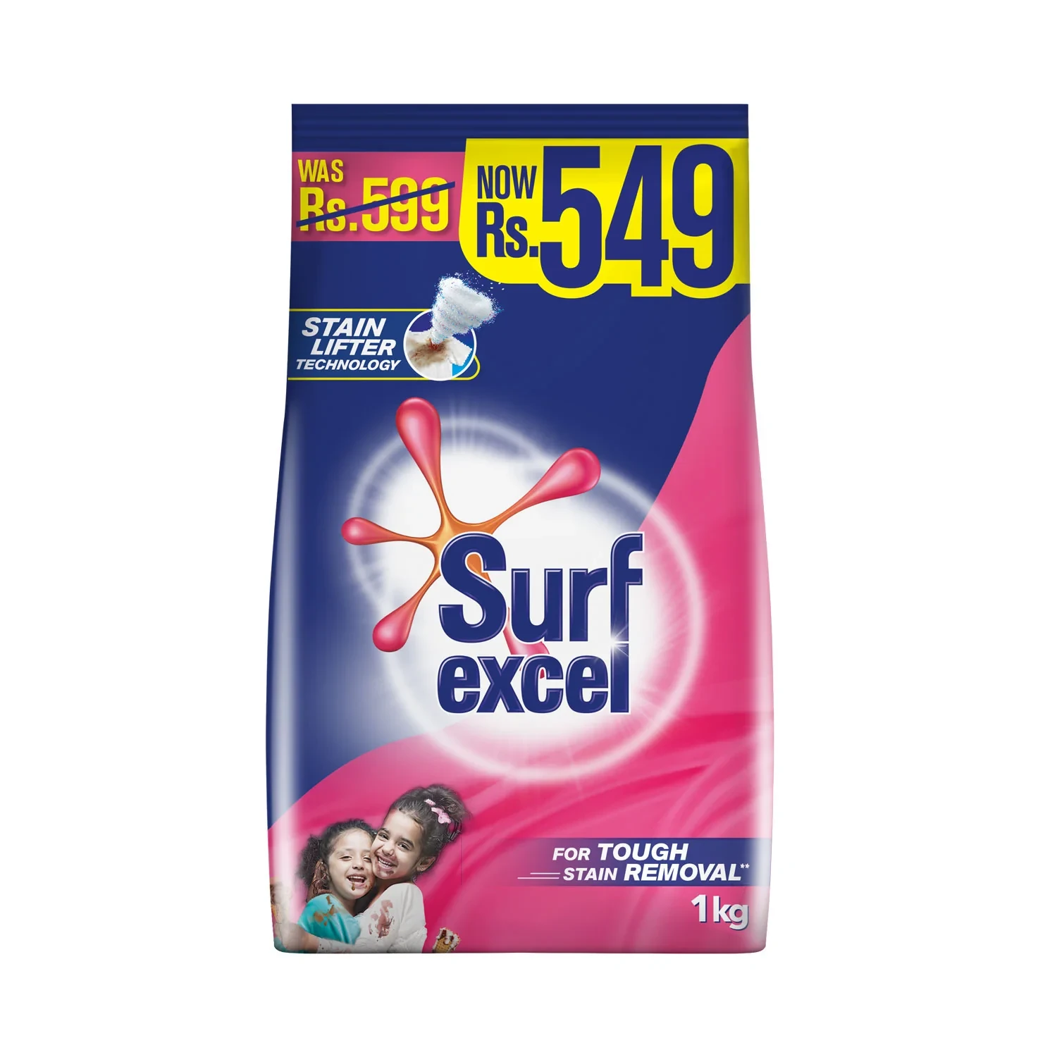 Surf Excel Washing Powder 1kg – Powerful Stain Removal & Bright Clean Clothes